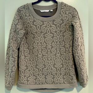 Isaac Mizrahi Quilted sweatshirt gray XS good condition